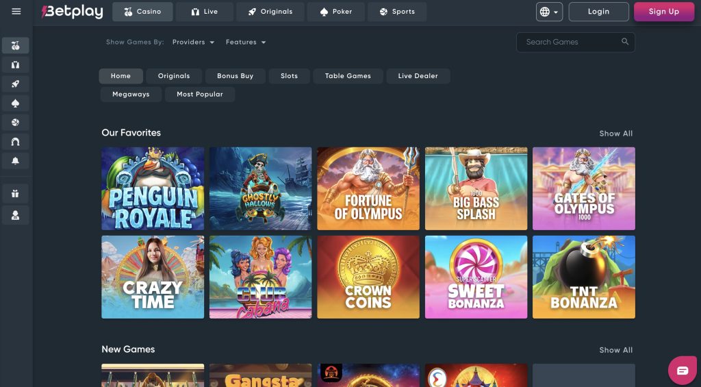 Betplay No KYC Casino